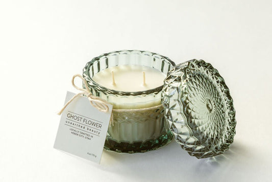 Natural Soy Candle- Sky - Ghost Flower Beauty